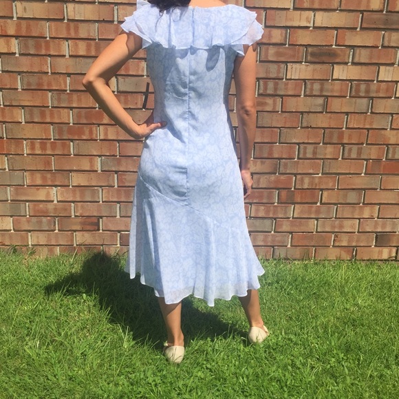 HP🌟NWT Lauren Ralph Lauren Light Blue Formal Dress 2P, FINAL SALE - Picture 2 of 7